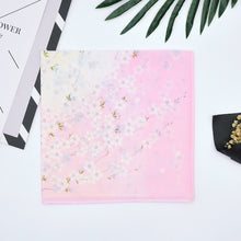 将图片加载到图库查看器，Selected Hanky Women’s 100% Cotton Square Soft Handkerchief, Cherry Blossom Print Hankies, Suitable for Gifts, 3 Pieces-40cm*40cm, Pink