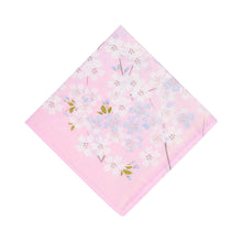 将图片加载到图库查看器，Selected Hanky Women’s 100% Cotton Square Soft Handkerchief, Cherry Blossom Print Hankies, Suitable for Gifts, 3 Pieces-40cm*40cm, Pink