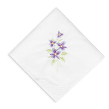 将图片加载到图库查看器，Selected Hanky Floral Embroidered Ladies women&#39;s Handkerchief with Lace 6 Piece-15-01