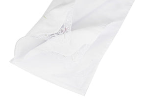 Selected Hanky Floral Embroidered Ladies women's Handkerchief with Lace 6 Piece-15-01