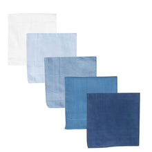 将图片加载到图库查看器，Selected Hanky 100% Pure Cotton Handkerchiefs with Stiching Assorted Color