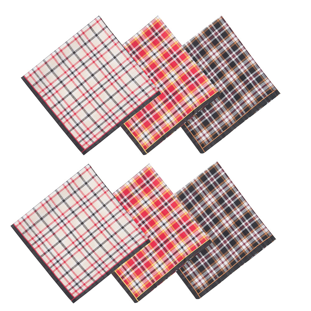 Selected Hanky 100% Cotton Men's Handkerchief 6 Piece Gift Set Top