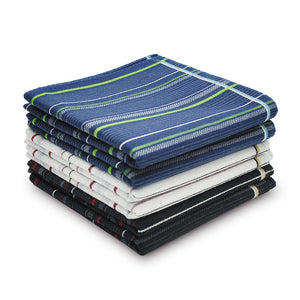 Selected Hanky 100% Cotton Men's Handkerchief 6 Piece Gift Set - 12-06