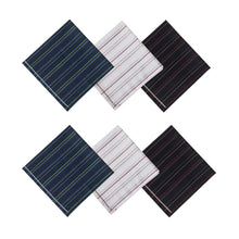 将图片加载到图库查看器，Selected Hanky 100% Cotton Men&#39;s Handkerchief 6 Piece Gift Set - 12-06