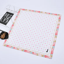 将图片加载到图库查看器，Selected Hanky  Women’s 100% Cotton Square Soft Handkerchief, Flora and Cat Print Hankies, Suitable for Gifts, 3 Pieces-40cm*40cm