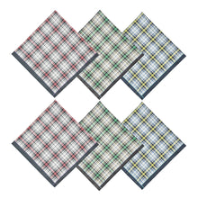 将图片加载到图库查看器，Selected Hanky 100% Cotton Men&#39;s Handkerchief 6 Piece Gift Set - 12-10