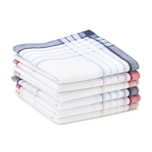 Selected Hanky 100% Cotton Men's Handkerchief 6 Piece Gift Set - 13-10