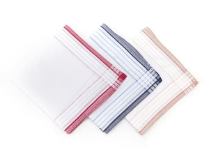 Selected Hanky 100% Cotton Men's Handkerchief 6 Piece Gift Set - 13-10