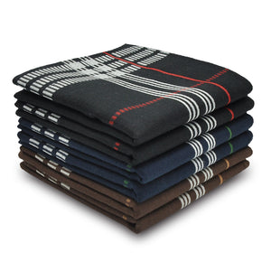 Selected Hanky 100% Cotton Men's Handkerchief 6 Piece Gift Set - 13-16