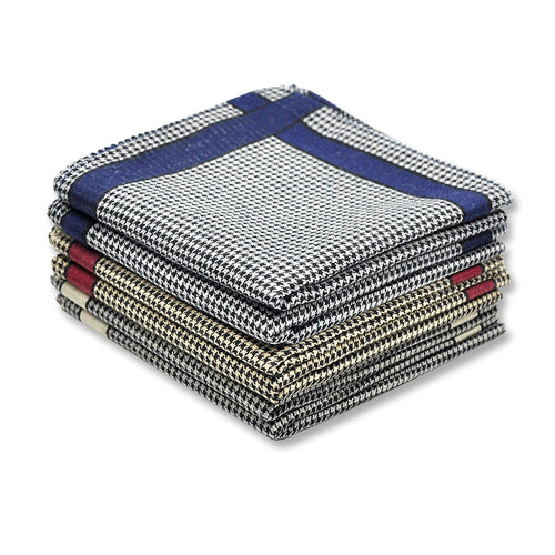 Selected Hanky 100% Cotton Men's Handkerchief 6 Piece Gift Set - 16-06