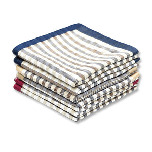 Selected Hanky 100% Cotton Men's Handkerchief 6 Piece Gift Set - 17-01