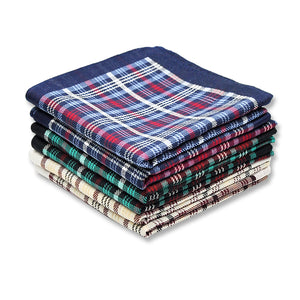 Selected Hanky 100% Cotton Men's Handkerchief 6 Piece Gift Set - 17-02