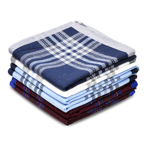 Selected Hanky 100% Cotton Men's Handkerchief 6 Piece Gift Set - 17-05