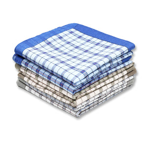 Selected Hanky 100% Cotton Men's Handkerchief 6 Piece Gift Set - 17-07